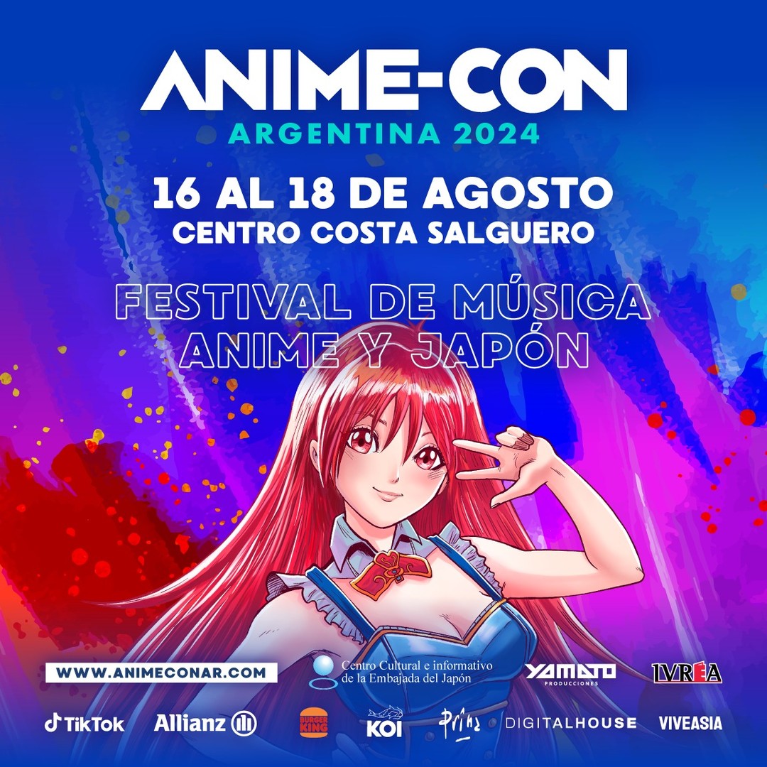 Del 16 AL 18 DE AGOSTO llega la tercera edición de ANIME-CON ARGENTINA! |  Ivreality